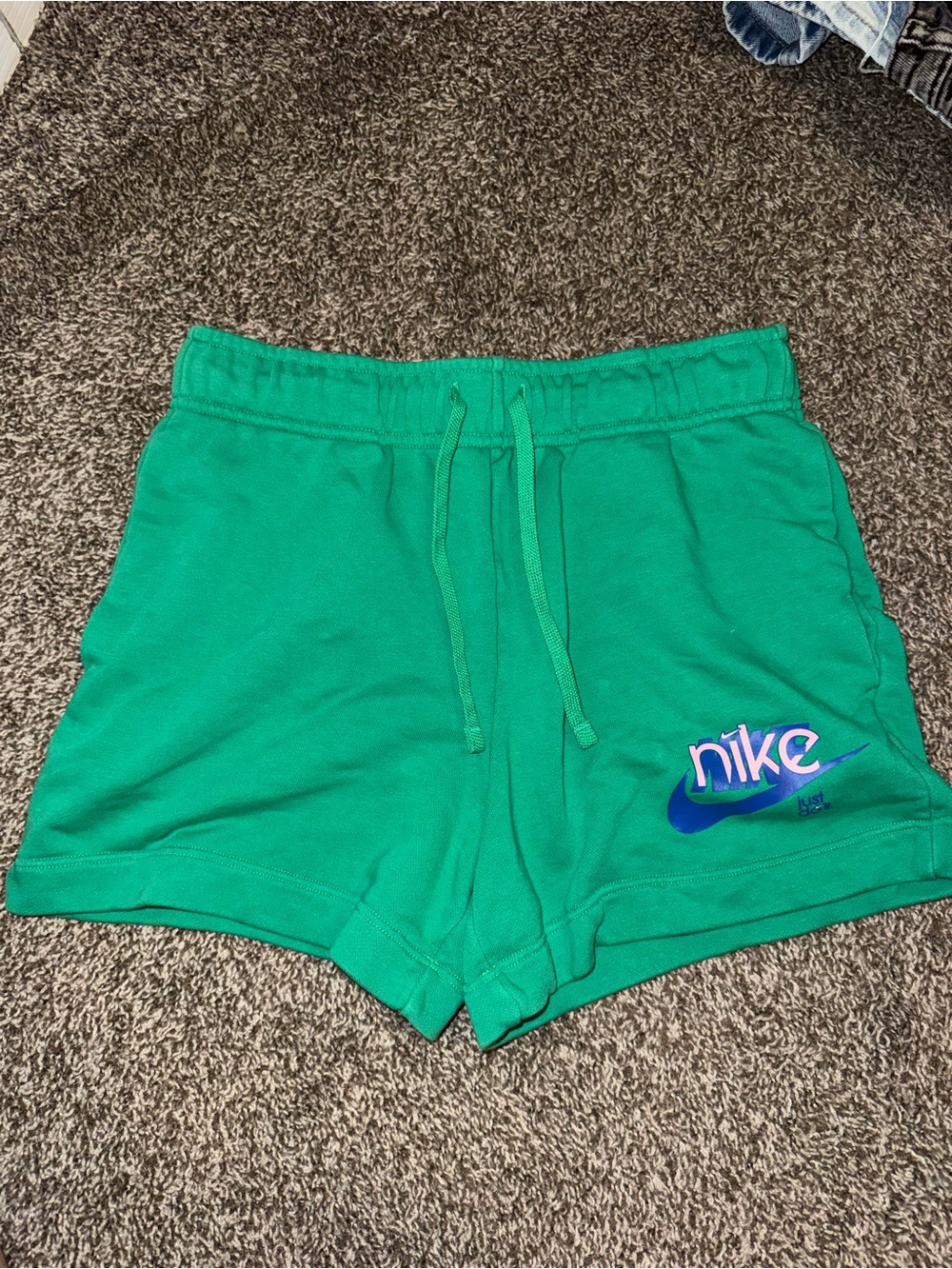 Nike Women’s Bright Green Logo Athletic Shorts